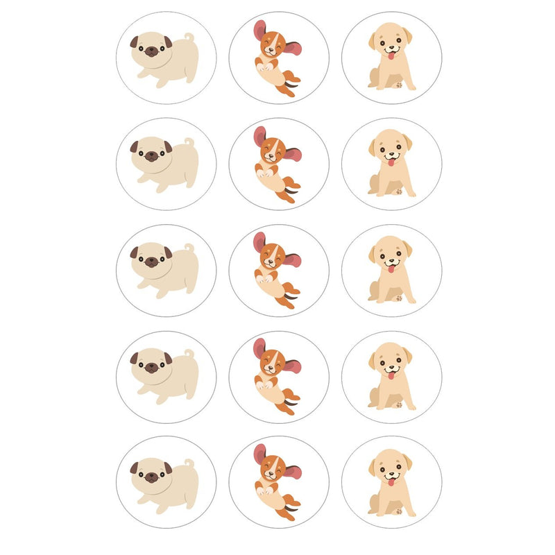 Puppy Dog Edible Cupcake Images