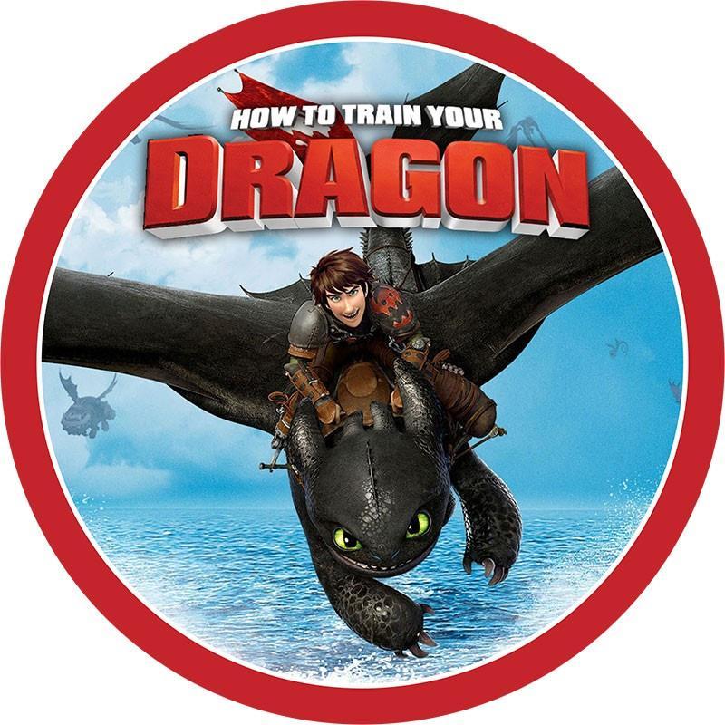 How to Train Your Dragon Edible Cake Image