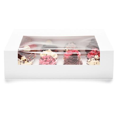 Window Cupcake Box - 12 Cupcakes | Cake Decorating Equipment & Supplies |