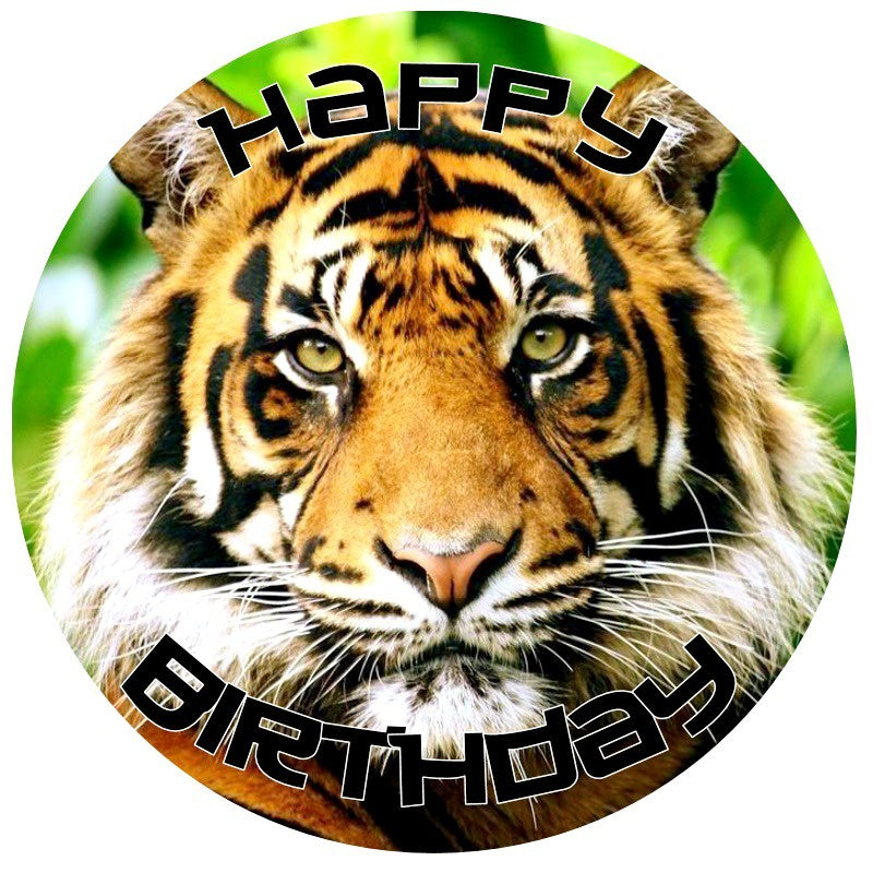 Tiger Edible Cake Image