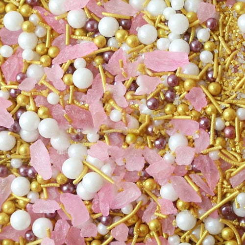 Glam Rock Sprinkle Medley | Pink & Gold Party Supplies