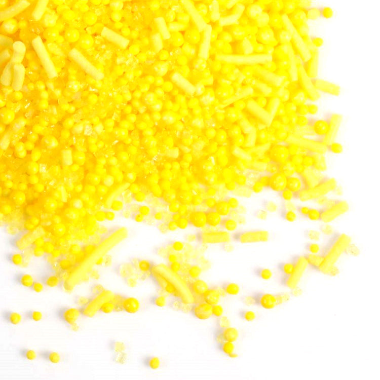 GoBake | Yellow Natural Sprinkle Medley | Yellow Party Supplies NZ