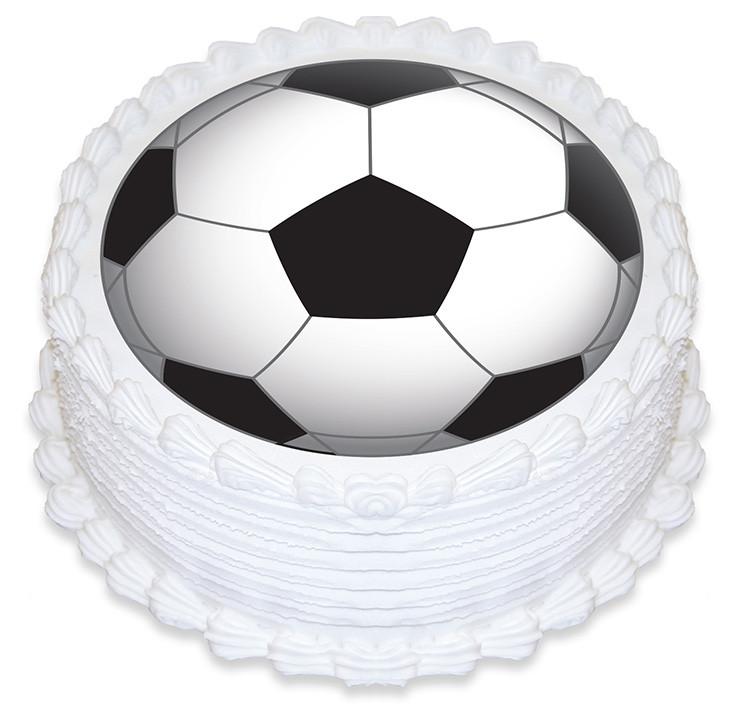 Soccer Ball Edible Cake Image