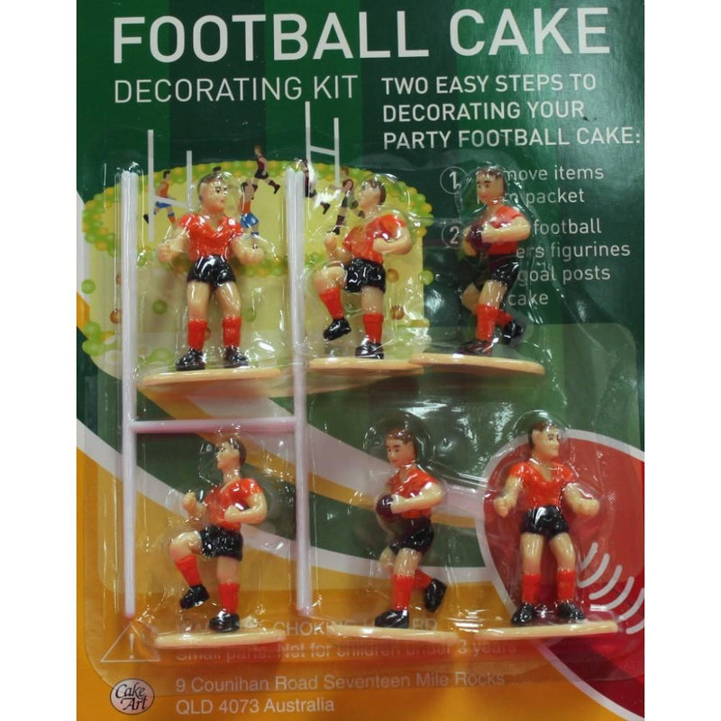 Rugby Cake Topper Set
