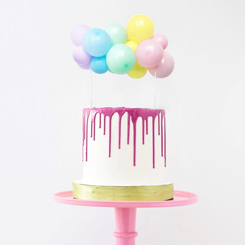 Balloon Garland Cake Topper | Rainbow Cake Decorations