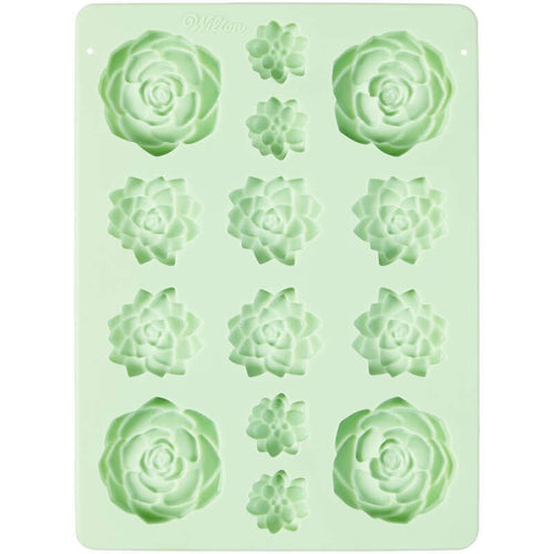 Wilton | succulant silicone candy and chocolate mould | Plant party supplies NZ