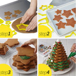 3D Christmas Tree Cookie Cutter Set